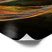 Brechen der Abstrakten Kunst des Kreises Poster (Ecke)