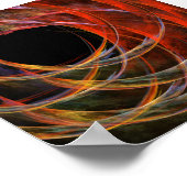 Brechen der Abstrakten Kunst des Kreises Poster (Ecke)