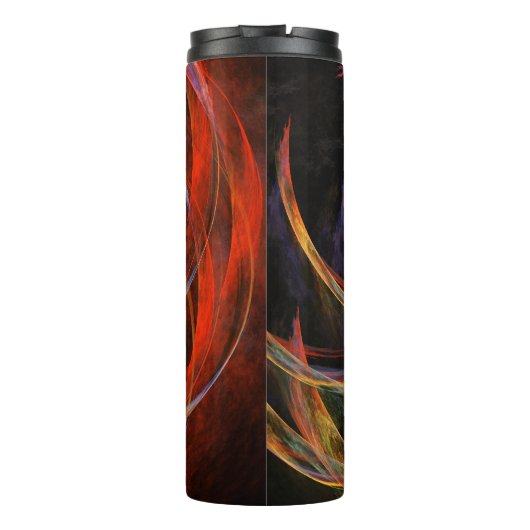 Brechen der Abstrakten Kunst des Kreises Thermosbecher (Rückseite)