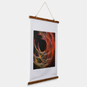 Brechen der Abstrakten Kunst des Kreises Wandteppich Mit Holzrahmen (Gewinkelt)