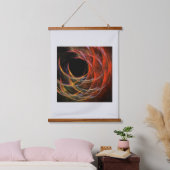 Brechen der Abstrakten Kunst des Kreises Wandteppich Mit Holzrahmen (Schlafzimmer)