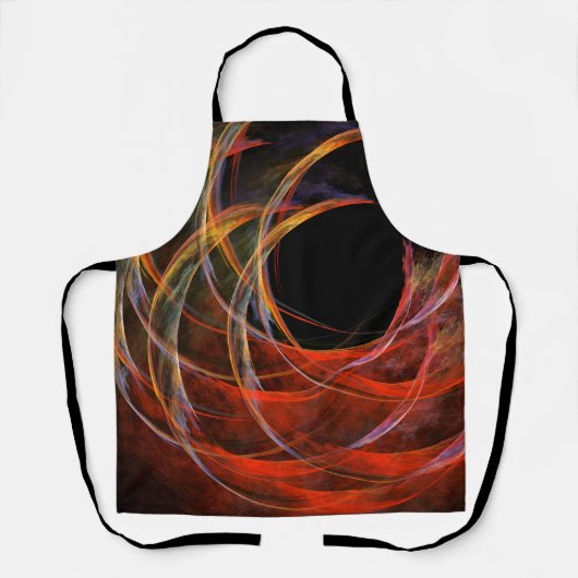 Brechen der Circle Abstrakt Art Schürze (Vorderseite)