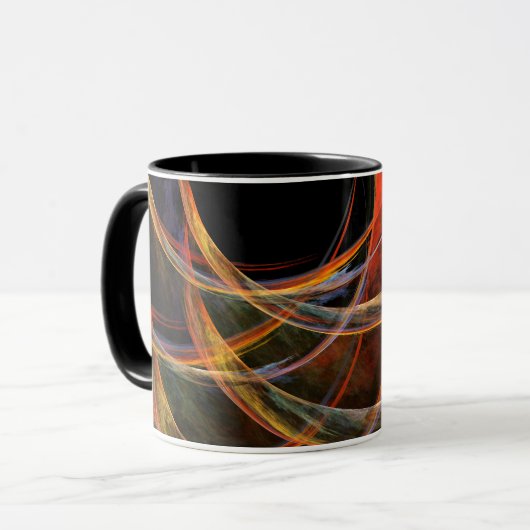 Brechen der Circle Abstrakt Coffee Tasse (Vorderseite Links)