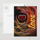 Brechen der Circle Liebe Postkarte (Vorne/Hinten)