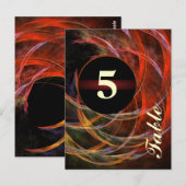 Brechen der Circle Tischnummer Postkarte (Vorne/Hinten)