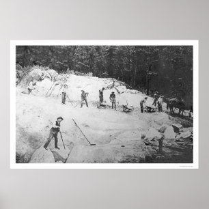 Brechen der Felsen Alaska 1916 Poster