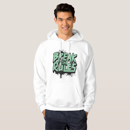 Brechen der Regeln - Motivierend Hoodie für Männer (Vorne ganz)