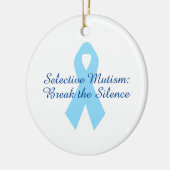Brechen der Silence Ribbon Keramik Ornament (Links)
