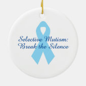 Brechen der Silence Ribbon Keramik Ornament (Hinten)