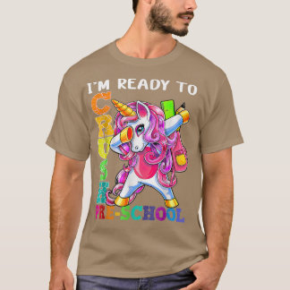 Brechen der Vorschulabbingung Einhornmädchen zurüc T-Shirt