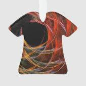 Brechen des Circle Abstrakt Art Acrylic-Shirt Ornament (Rückseite)