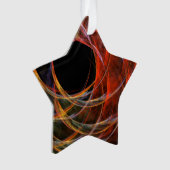 Brechen des Circle Abstrakt Art Akrylus Star Ornament (Vorderseite)