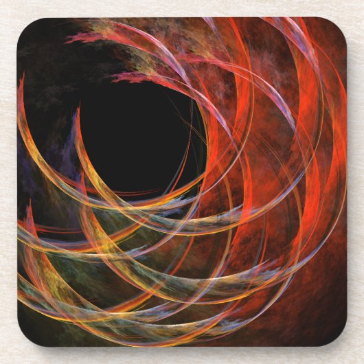 Brechen des Circle Abstrakt Art Cork Untersetzer (Vorderseite)