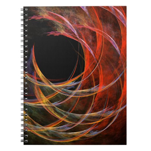 Brechen des Circle Abstrakt Art Notebook Notizblock (Vorderseite)