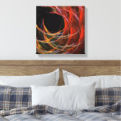 Brechen des Kreises Abstrakt Schwarz-Weiß Leinwanddruck (Insitu (Schlafzimmer))