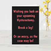 Brechen einer Ovarialkarte Karte (Gelbe Blume)