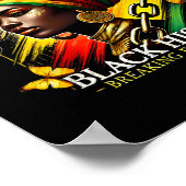 Brechen jeder Kette schwarze Geschichte Monat Frau Poster (Ecke)