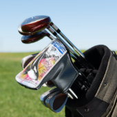 Brechen Orca Whale Vintage Karte Regenbogen Golf Headcover (In Situ)