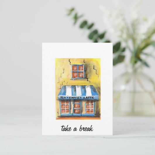 Brechen Postkarte (Stehend Vorderseite)