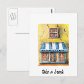 Brechen Postkarte (Vorne/Hinten)