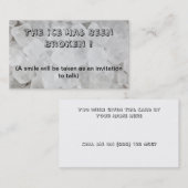 Brechen Sie das Eis verabredete Geschäftskarte Visitenkarte (Vorne/Hinten)