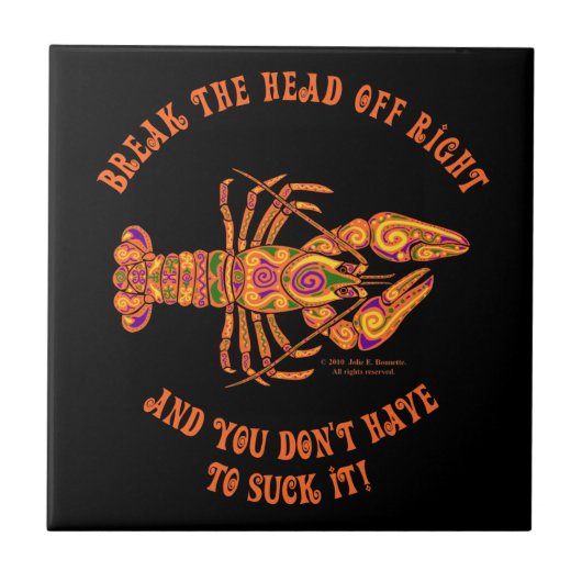 Brechen Sie den Kopf Crawfish Tile Fliese (Vorderseite)