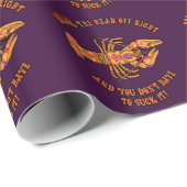 Brechen Sie den Kopf Crawfish Wrapping Papier Geschenkpapier (Rolleneckpunkt)