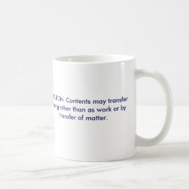 Brechen Sie die Gesetze von Physik! Kaffeetasse