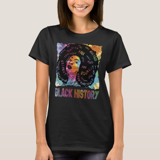 Brechen Sie die Hübsche Schwarze Geschichte T-Shirt (Vorderseite)
