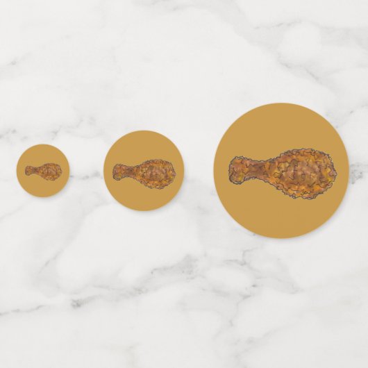 Brechen Sie ein leg-fried Hühnchen Drumstick Soul  Konfetti (Vorderseiten)