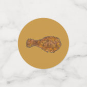 Brechen Sie ein leg-fried Hühnchen Drumstick Soul  Konfetti (Klein Vorderseite)