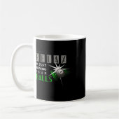 Brechen Sie Ihre lustigen Billard Pool Player Gesc Kaffeetasse (Links)
