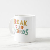 Brechen Sie Ihre Platten Tri-Blend-Shirt Kaffeetasse (Vorderseite Links)