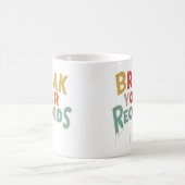 Brechen Sie Ihre Platten Tri-Blend-Shirt Kaffeetasse (Mittel)