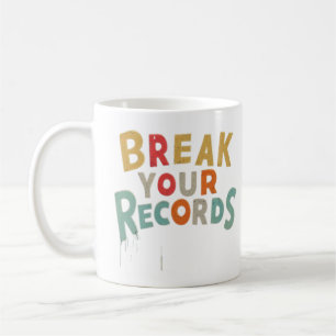Brechen Sie Ihre Platten Tri-Blend-Shirt Kaffeetasse