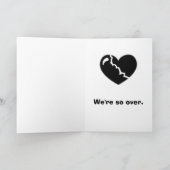 Brechen Sie oben Valentinsgruß Feiertagskarte (Innenseite)