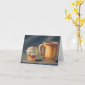 "Brechen Sie Zeit", einen Kaffee u. eine Karte (Gelbe Blume)