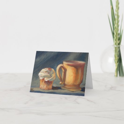 "Brechen Sie Zeit", einen Kaffee u. eine Karte (Vorderseite)