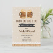 Brechen vor der Party Einladung (Stehend Vorderseite)