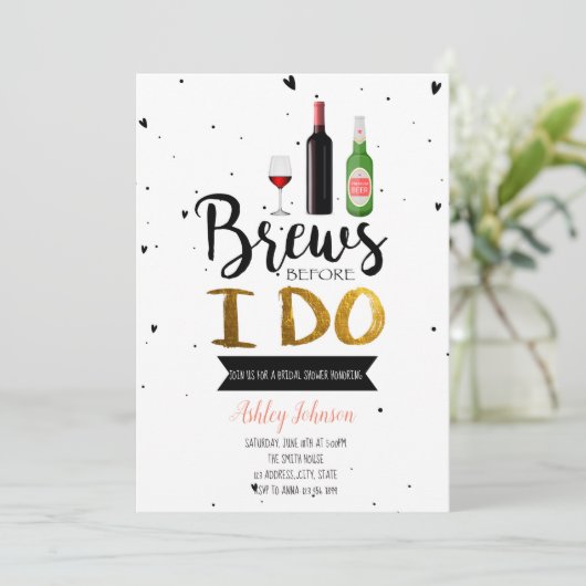 Brechen vor der Party Einladung (Stehend Vorderseite)