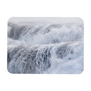 Brechende Wellen im Winter Magnet