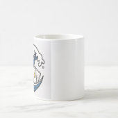 Brechende Wellen & Tarotkarten Kaffeetasse (Mittel)