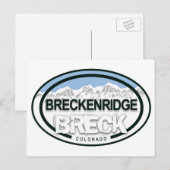BRECK - Breckenridge Colorado Rocky Mountains Postkarte (Vorne/Hinten)