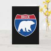 Breck Colorado Bear Co Highway Interstate Schild S Karte (Gelbe Blume)