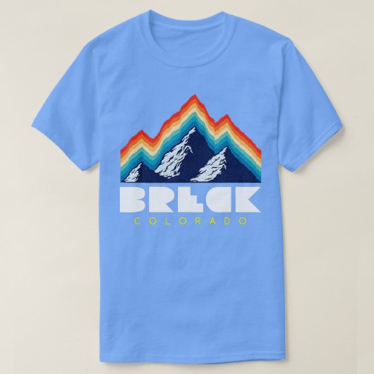 Breck Colorado Retro Ski T-Shirt (Design vorne)
