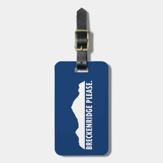 Breckenridge Bitte Gepäckanhänger (Vorderseite vertikal)