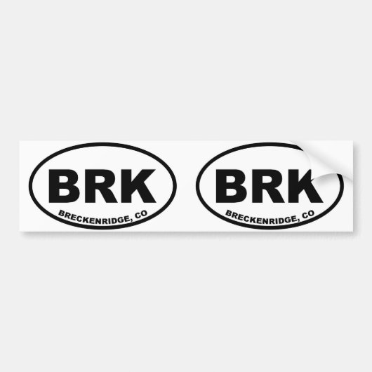 Breckenridge BRK Autoaufkleber (Vorne)