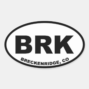 Breckenridge BRK Ovaler Aufkleber