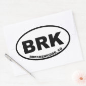 Breckenridge BRK Ovaler Aufkleber (Umschlag)
