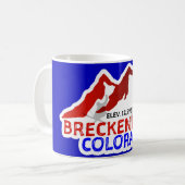 Breckenridge CO Skifahren Tasse (Vorderseite Links)